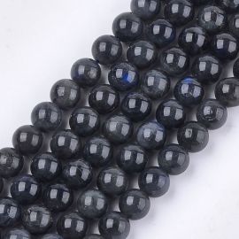Natūralūs Labradorito karoliukai ~9 mm. 1 gija