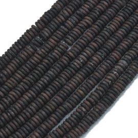 Natūralūs Granato karoliukai 6x2 mm. 1 gija