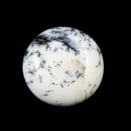 Natūralus opalo dendrito kabošonas 20 mm KB0128