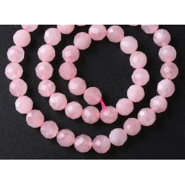 Dabīgas rozā kvarca krelles 10 mm., 1 dzīsla