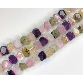 Natūralių Akmenukų Miksas, 11x6 mm., 1 gija