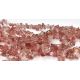 Natūralaus Vyšnino Kvarco skalda, 8x3 mm., 1 gija
