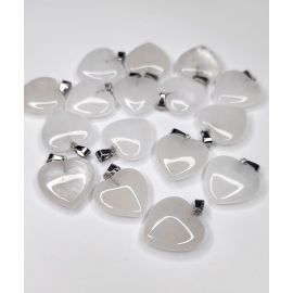 Naūralaus Kvarco pakabukas, 20x20 mm., 1 vnt.