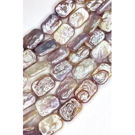 Natūralūs Gėlavandeniai Perlai, 15x10 mm., 1 gija