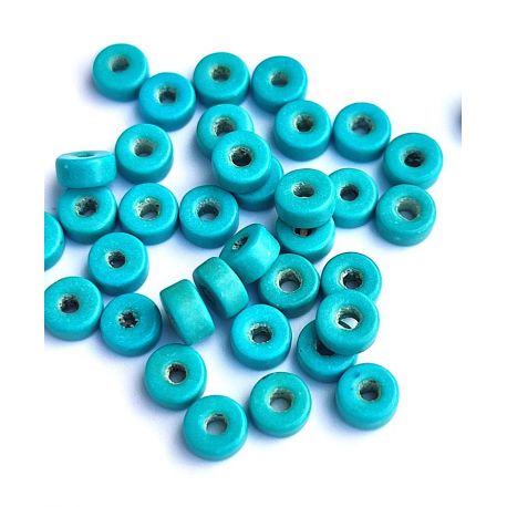 Sintetinio Turkio karoliukai 5x3 mm. ~50 vnt.