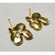 Haken für Ohrringe "Flower" 1 Paar 19x16 mm MD0381