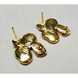 Hooks for earrings "Flower" 1 pair 19x16 mm