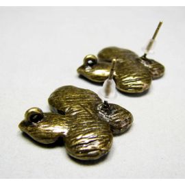 Kabliukai auskarams "Gėlytė" 1 pora 19x16 mm