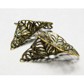 Openwork beads caps 28x24 mm, 10 pcs.