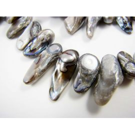 Gėlavandenių KESHI perlų 10-22 mm gija