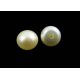 Semi-drilled freshwater pearls 6-7.5 mm size 1 pair
