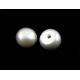 Daļēji urbtas saldūdens pērles, pelēkas, 6-7 mm, 1. izmēra pāris