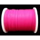 Elastic rubber bright pink 0.60 mm thick 1 meter