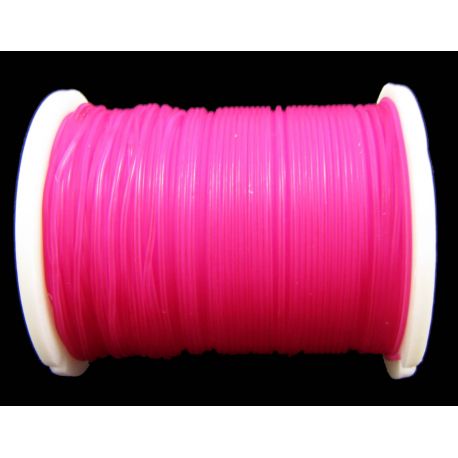Elastīga gumija spilgti rozā 0,60 mm bieza 1 metrs