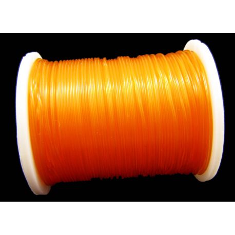 Elastic rubber orange pink 0.60 mm thick 1 meter