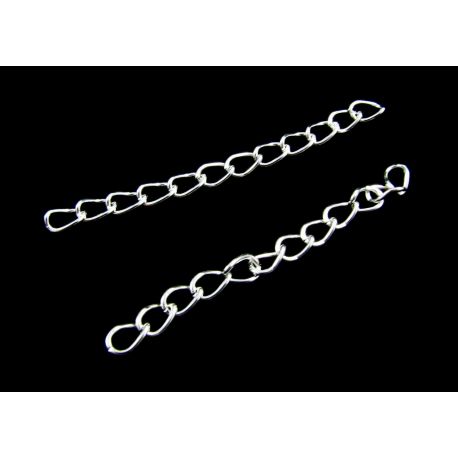 Chain for extension silver, 50x3 mm