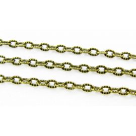 Chain with texture 4x3 mm 10 cm