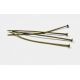 Pins for the manufacture of jewelry bronze, flat head 50x0.7 mm