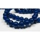 Jade beads, blue round shape, 6 mm