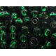 Preciosa Seed Beads (57060-10) transparent green color 50 g