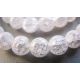 Rhinestone Pērles Balta Caurspīdīga Krāsa Salauzta Apaļa Forma 6mm