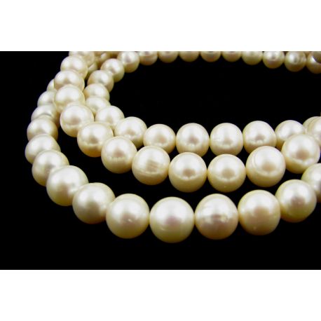 Gėlavandenių perlų gija AAA klasės 9-10 mm GP0043