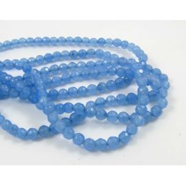 Akvamarino karoliukų gija 4 mm AKG0412