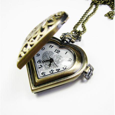 Pocket watch "Heart", 1 pcs. LA0015