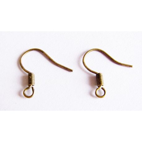 Hooks for the manufacture of earrings bronze color 23x15,5mm