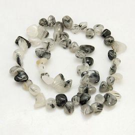 Rutilo quartz beads strand 