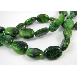 Azurito chrizokola karoliukai 13x10 mm AK0444