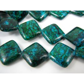 Azurito chrizokola karoliukai 18x17 mm AK0447