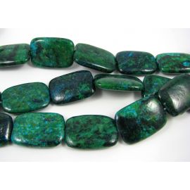 Azurito chrizokola karoliukai 25x18 mm AK0448
