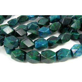 Azurito chrizokola karoliukai 18x13 mm AK0449