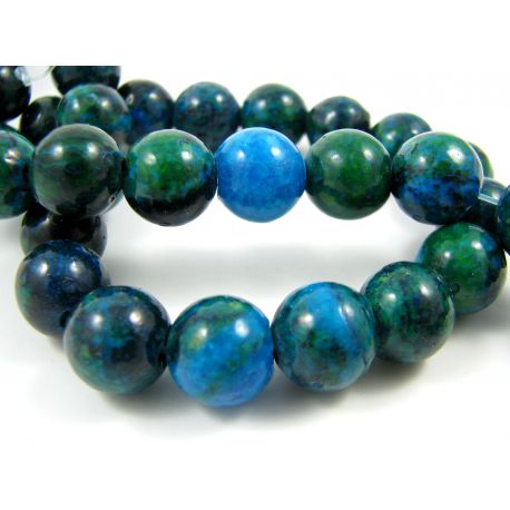 Azurito chrizokola karoliukai 10 mm AK0455