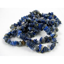 Lapis Lazuli šķembu pavediens8x6 mm 90 cm