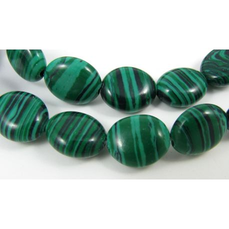 Synthetic malachite beads 12x10 mm AK0473