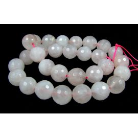 Rožinio kvarco karoliukų gija 12 mm AKG0507