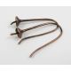 Messinghaken für Ohrringe, 1 Paar 27x11 mm MD0511