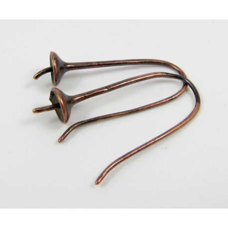 Misiņa āķi auskariem, 1 pāris 27x11 mm MD0511