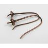 Messingist konksud kõrvarõngaste jaoks, 1 paar 27x11 mm MD0511