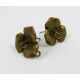 Brass hooks for earrings, 1 pair 18x16 mm