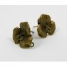 Messingist konksud kõrvarõngaste jaoks, 1 paar 18x16 mm MD0526
