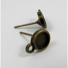 Auskaru āķi - naglas, 13x8 mm, 3 pāri