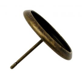 Крючки для серег - кабошон, 14х12 мм, 3 пары