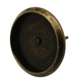 Āķi auskariem - kabošons, 14x12 mm, 3 pāri