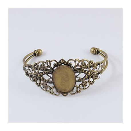Brass bracelet for cabochon 18 cm MD0512