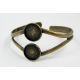 Brass bracelet for cabochons 17 cm MD0518