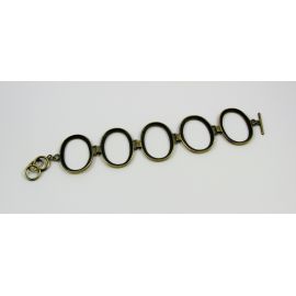 Brass workpiece for bracelet 18 cm MD0537
