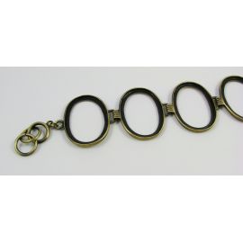 Messingwerkstück für Armband 18 cm